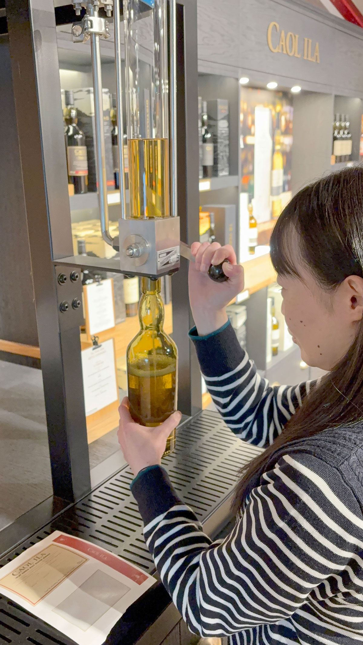 calilabottling カリラ蒸留所でハンドフィル